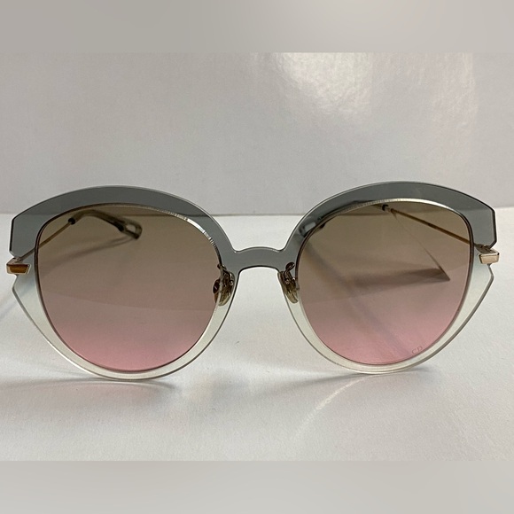 NWT CHRISTIAN DIOR Attitude 3 Sunglasses 55mm Pink with Brown Gradient Lens - Picture 1 of 9